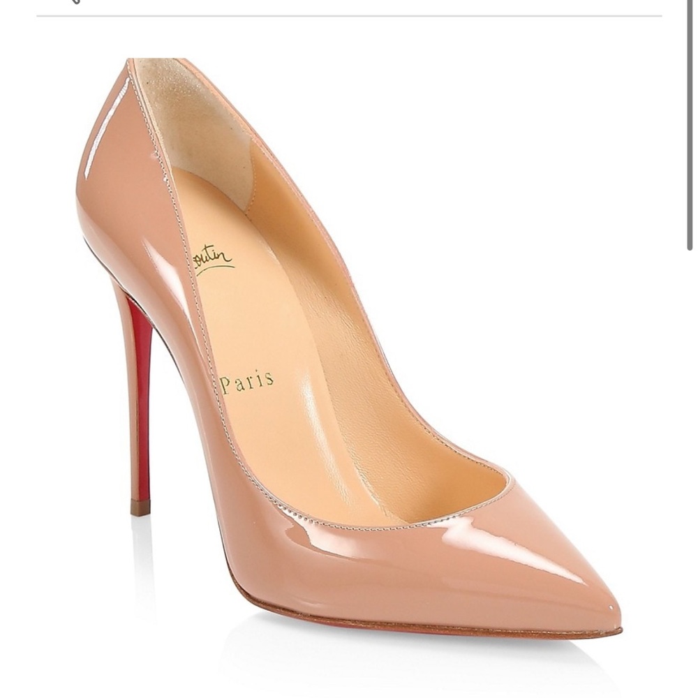 Nude Christian Louboutin heels..